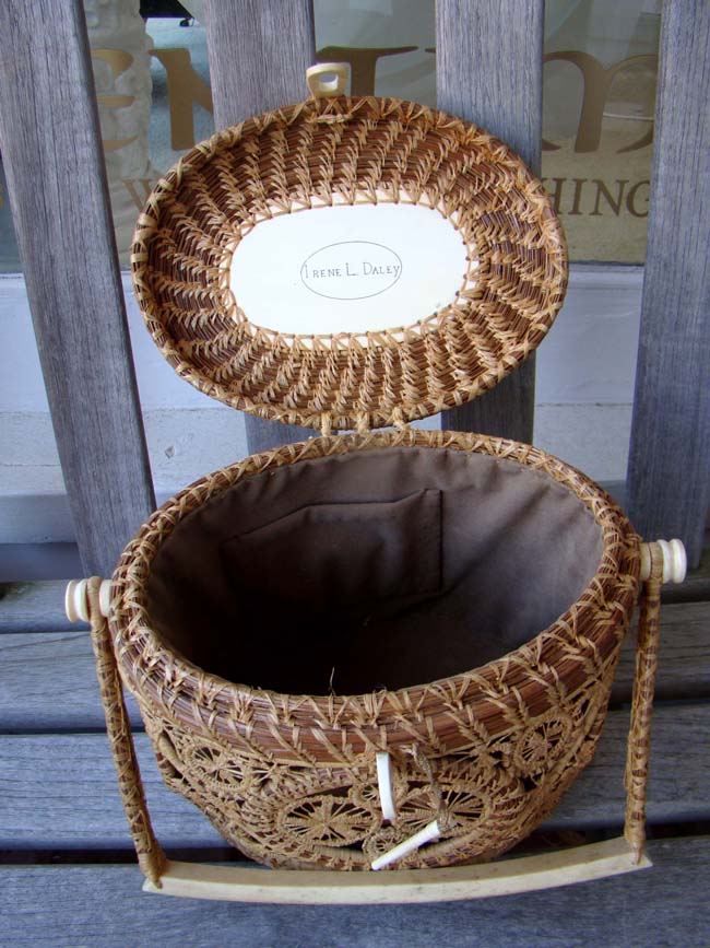 A Mattapoisett basket made by Helen Gaster circa 1972 — image 7